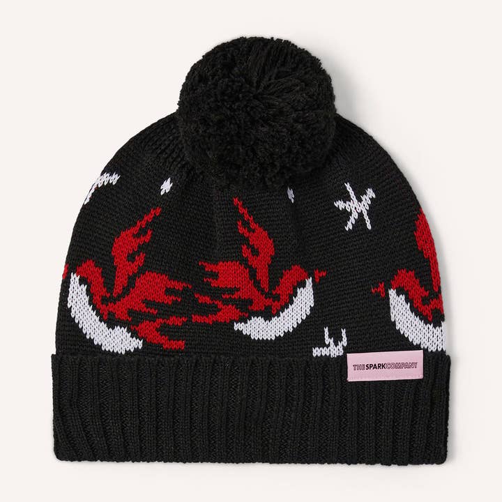 Tattoo Pom Pom Beanie for wholesale by The Spark Company