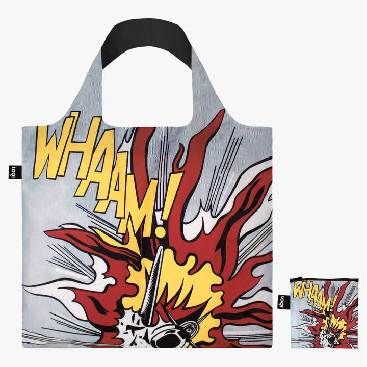 Borsa riciclata ROY LICHTENSTEIN Whaam! per la vendita all'ingrosso da parte di LOQI