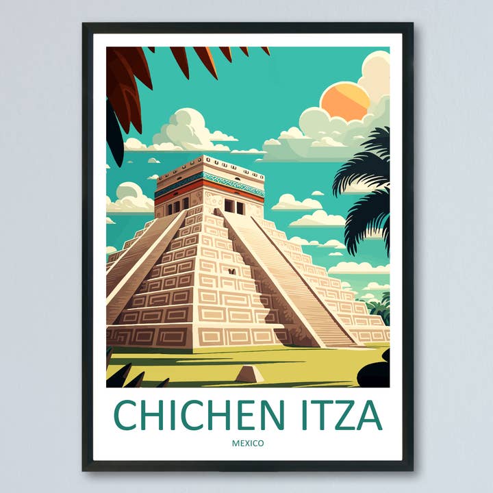 TravelzonaArt - Vendita all'ingrosso Poster - Poster di viaggio Chichen Itza Messico0