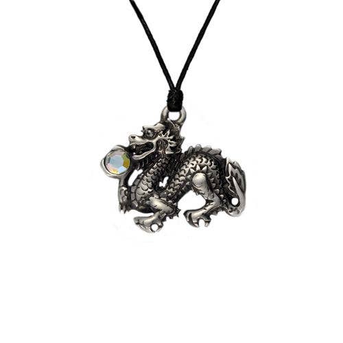 Dragon Pewter Necklace 10 - (USA-DDP) for wholesale by Myth & Magik - Silver Jewellery Cavern Wholesale