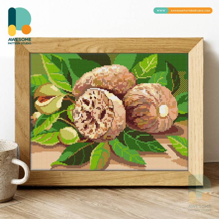DS1054-120x162 Nutmeg, Diamond Painting Kit for wholesale by Awesome Pattern Studio