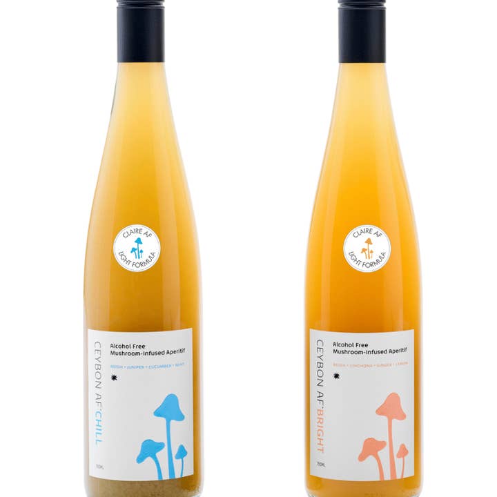 Ceybon - Vente Apéritifs sans alcool/mocktails - Claire Brillante AF : Apéritif sans alcool infusé aux champignons3