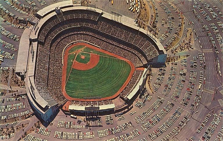 Found Image Press - Wholesale Stationery/Notecard Set - Greeting Card LA-694 Chavez Ravine from Above0