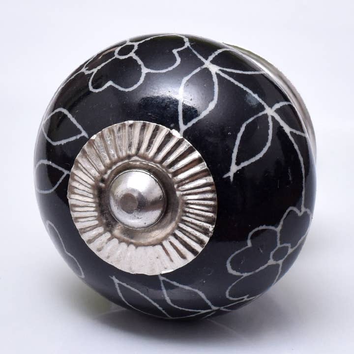 1 pièce de boutons de cuisine en céramique faits à la main pour la vente par Daana Paani LLC