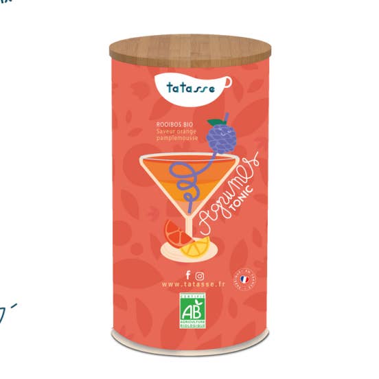 Agrumes Tonic - Rooibos bio saveur orange - pamplemousse pour la vente par Tatasse