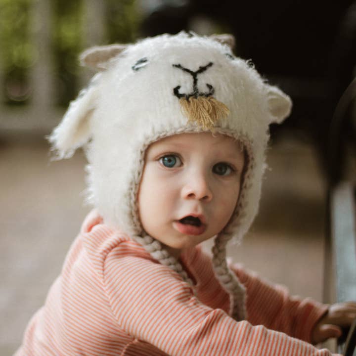 Huggalugs - Wholesale Beanie - Kids - Goat Earflap Beanie Hat Baby & Kids