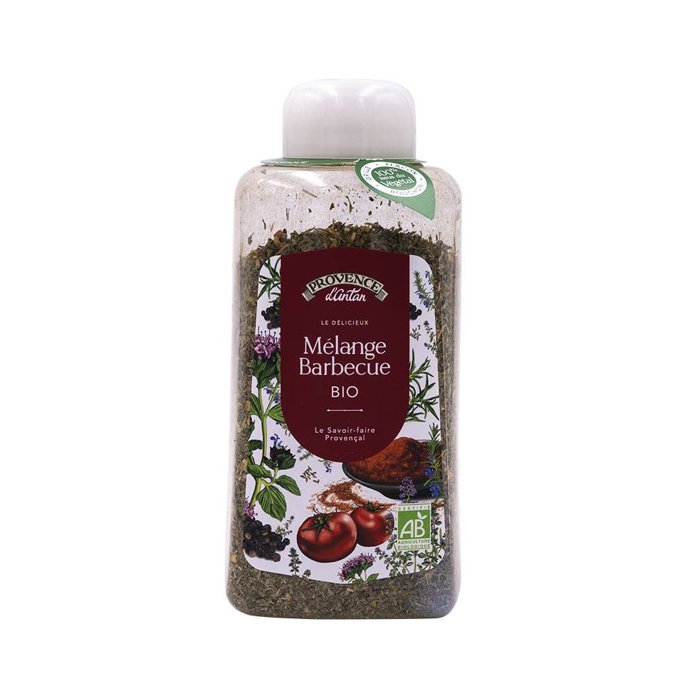PROVENCE D'ANTAN - Vendita all'ingrosso Mix di spezie secche - Miscela barbecue Bio* - 260g Vaso vegetale PLA2