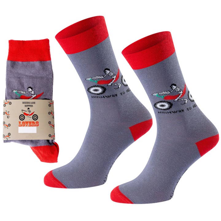 Calcetines Banderola con diseño de bicicleta para venta al por mayor de ChiliLifestyle