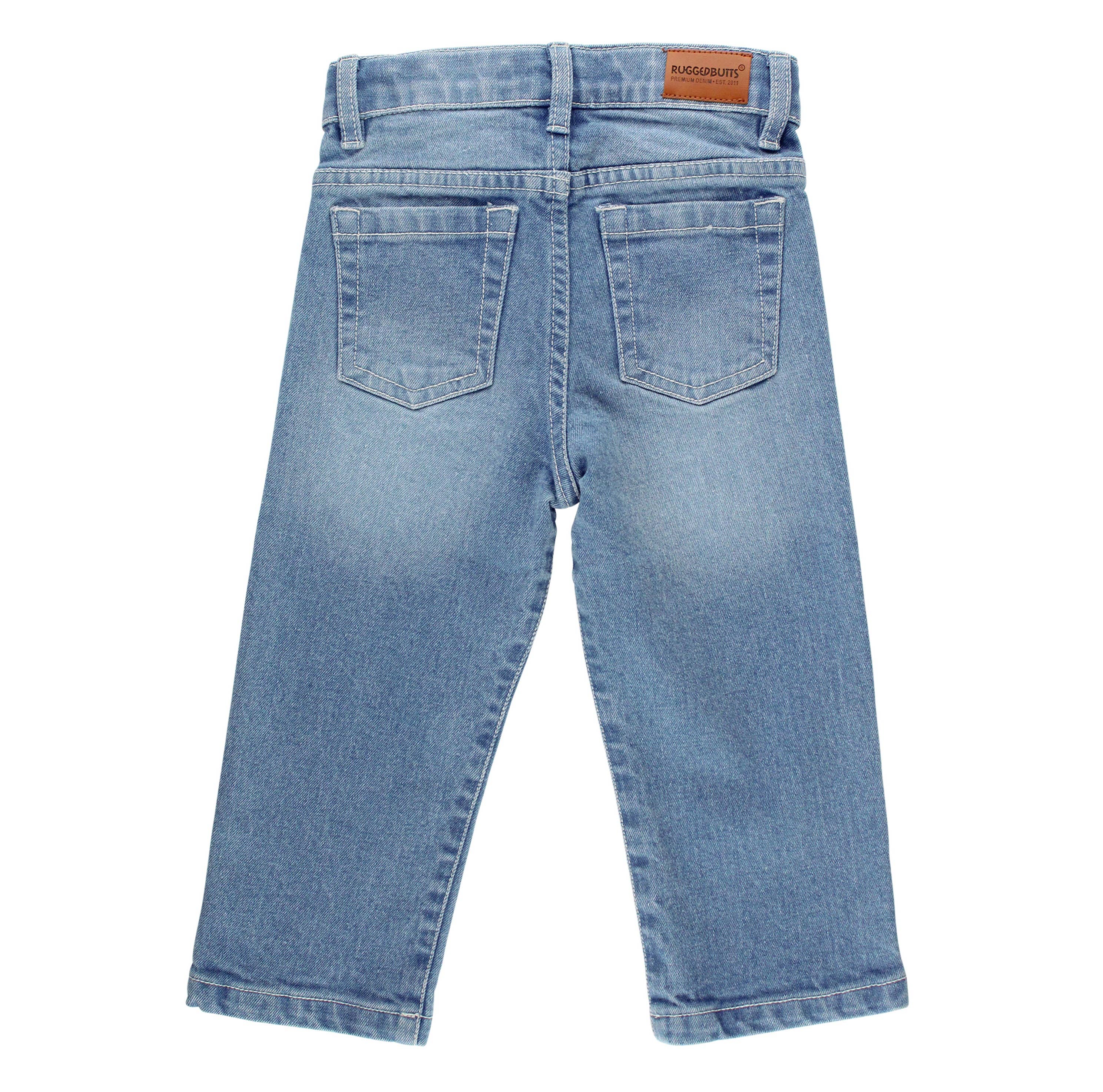 Blue Boys Light Wash Denim Jeans for wholesale on Faire2