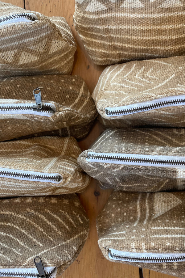 Jenna Bee - Wholesale Makeup/Cosmetic Bag - Vintage Mud Cloth Cosmetic Bag3