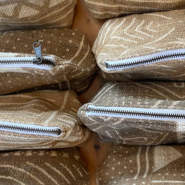 Jenna Bee - Wholesale Makeup/Cosmetic Bag - Vintage Mud Cloth Cosmetic Bag3