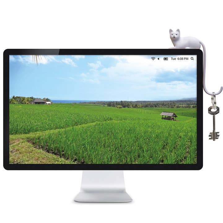 Cat Tail Hook For Computer Accessories | Ginger for wholesale by Monkey Business Design USA LLC