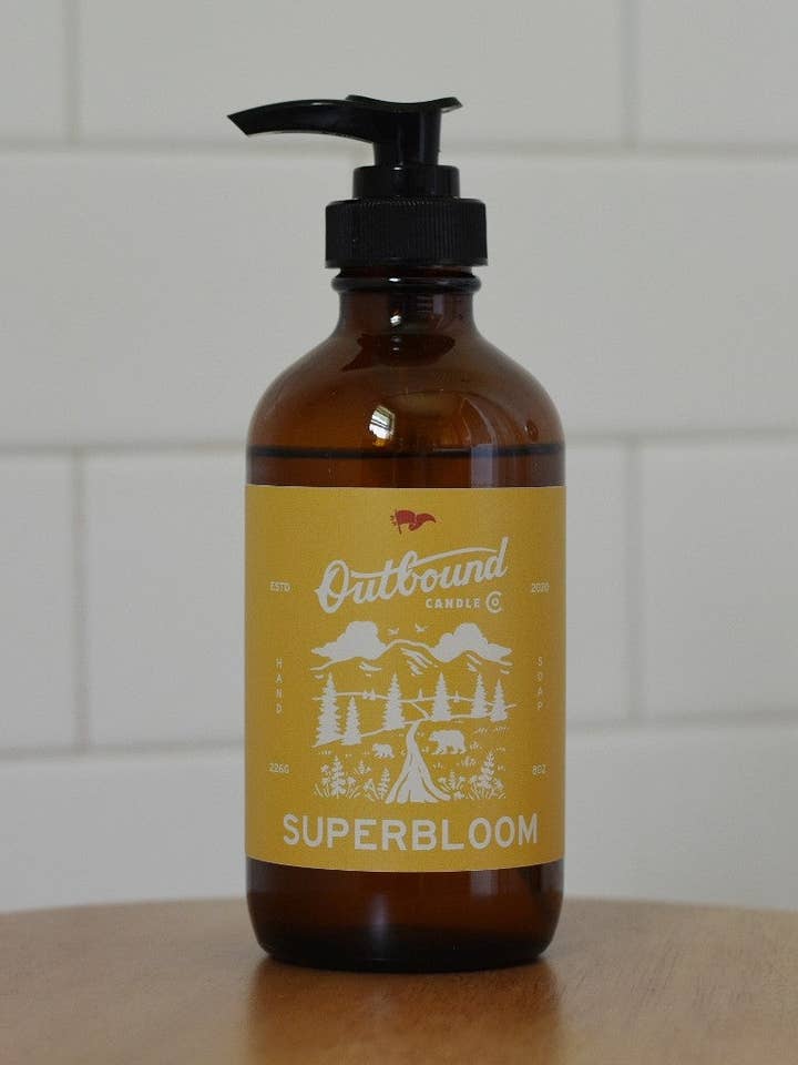 SUPERBLOOM | 8oz Hand Soap for wholesale by Outbound Candle Co.