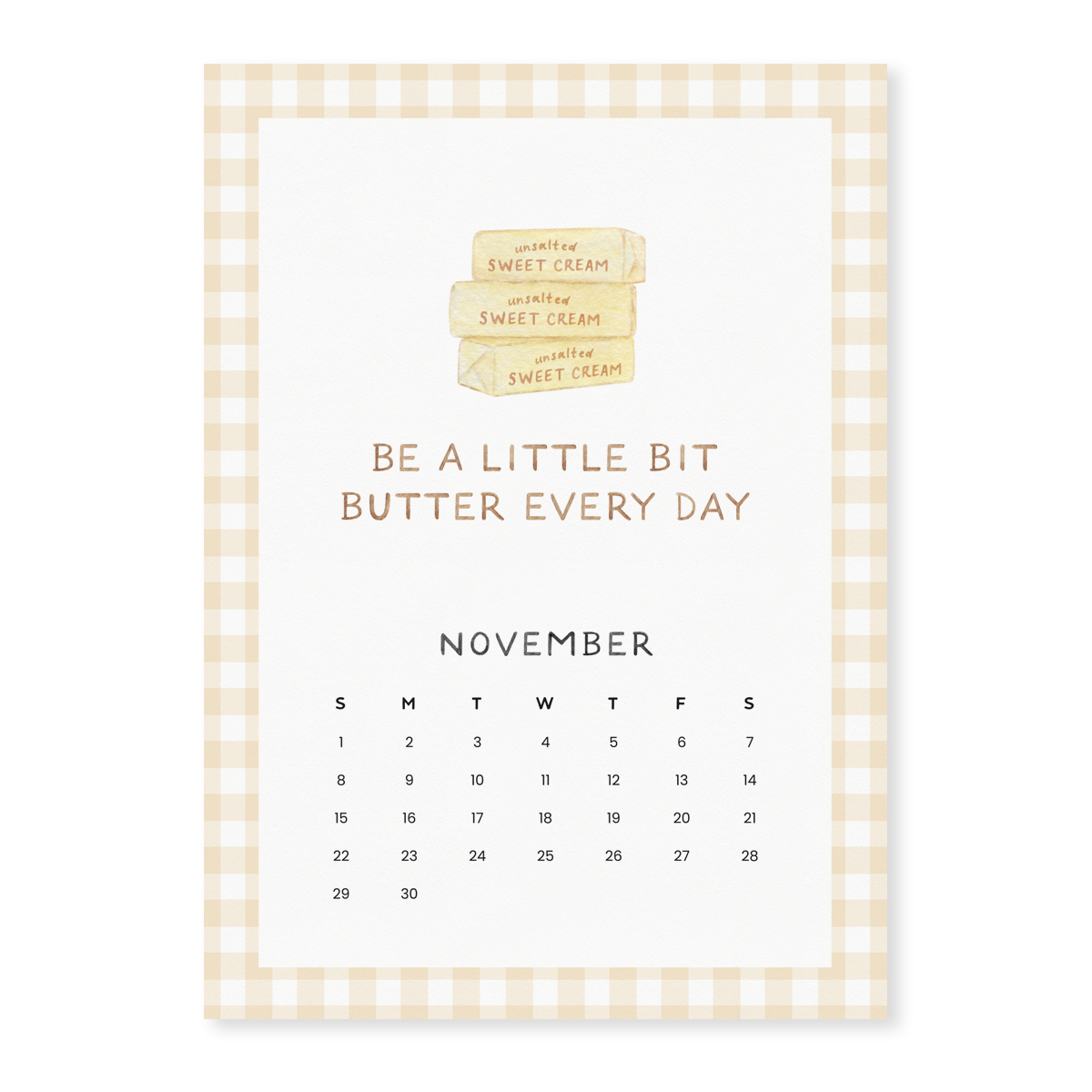 Amy Zhang - Wholesale Calendar - Farmers Market Affirmations — 2026 Kitchen Calendar w Magnet4