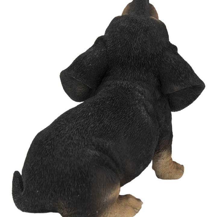 Hi-Line Gift Ltd. - Wholesale Outdoor Ornament/Decor - Howling Dachshund Puppy Statue