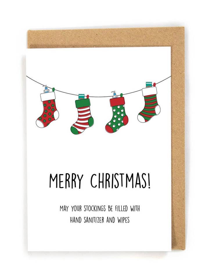 Christmas Stocking Card for wholesale by DensenDesign