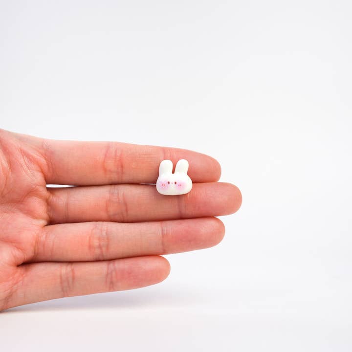 Mini Story Co - Wholesale Lapel Pin/Button - Tiny Bunny Pin | Adorable White Rabbit Brooch | Cute Easter Bunny Accessory