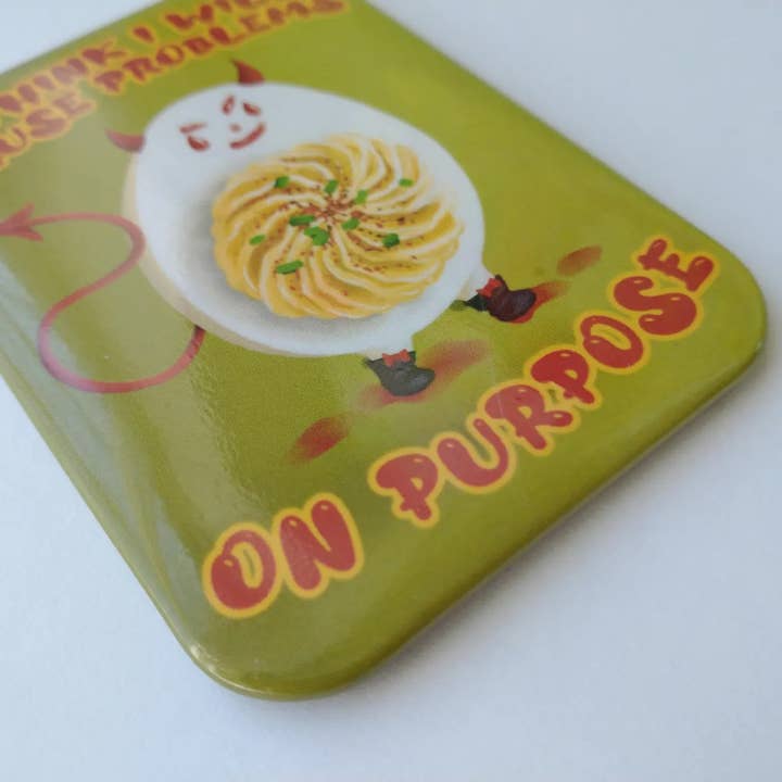 BoyPilot Goods - Wholesale Magnet - Deviled Egg Magnet - Funny food fridge magnet6