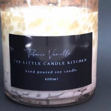 Pink & Gold Dalmatian 400ml for wholesale by The Little candle kitchen