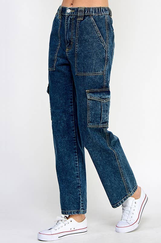 BLUE AGE - Wholesale Jeans - Women's - Teen Skaters Denim Cargo Pant7