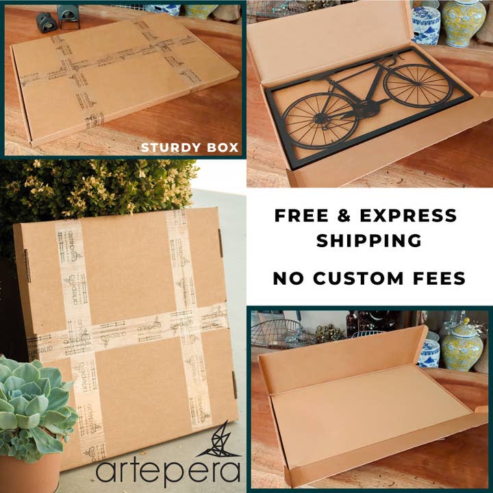 NOXART LLC – Großhandel 3D-Wandkunst – Fahrrad-Metall-Wandkunst - APT21712