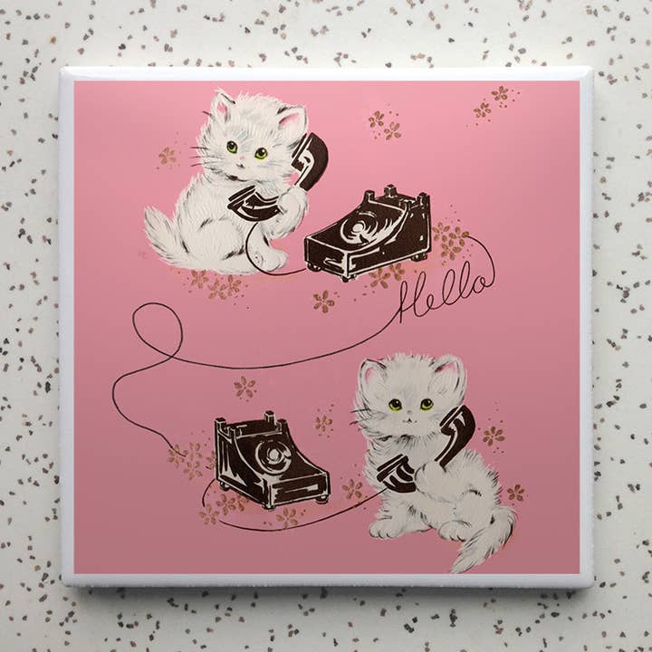 Douss-verres pour téléphone chaton pour la vente par Robot Candy