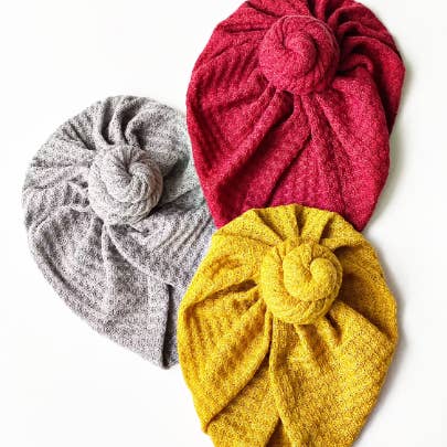 Golden Dot Lane - Wholesale Fashion Headband - Baby - Knotted Baby Turban