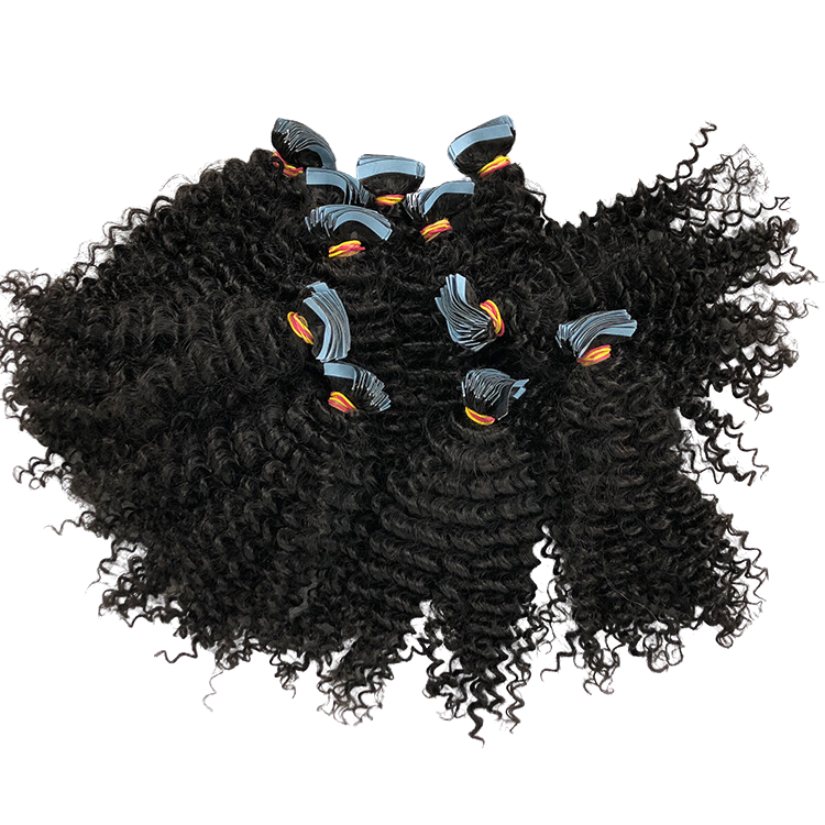 Just Bought It Hair – wholesale Hair extensions – Curly Tape In Extensions (16"-22") 100g pack2