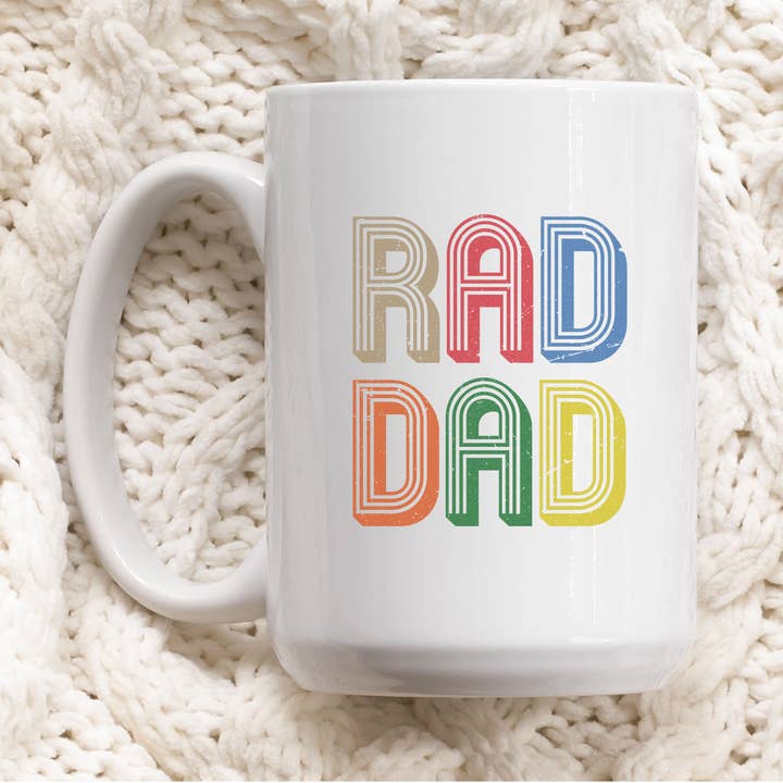 15oz Father's Day Mug Coffee Mug for Dad Gifts Rad Dad Mug for wholesale by P E T I T R U E