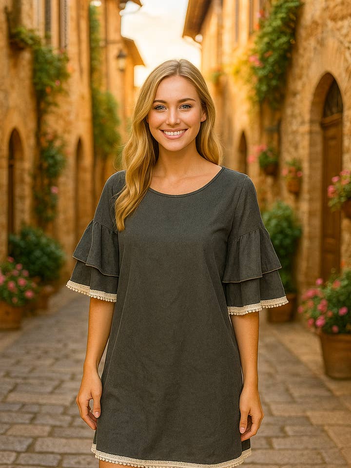 LTX Sportswear - Wholesale Tunic - Women's - 3949 Twilight Lace-Trim Tunic0