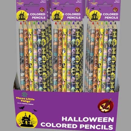 Expositor de estantería de 24 piezas. 6 lápices de colores envueltos en papel de aluminio. para venta al por mayor de Montrose Colors, Inc.