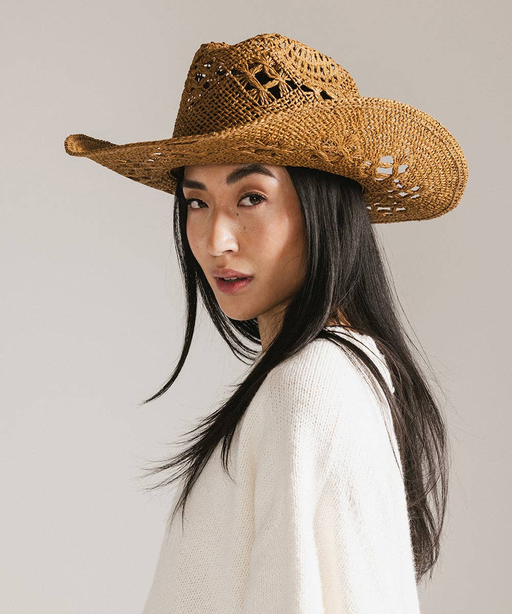 Gigi Pip - Wholesale Cowboy Hat - Women's - Remy Vented Straw Cowboy Hat4