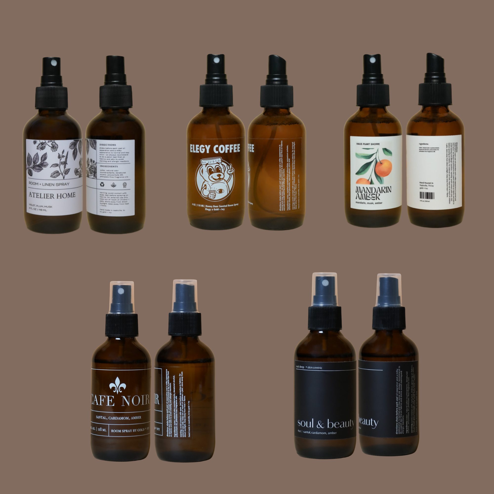 gold + ivy - Wholesale Room & Linen Spray - Custom Branded Room + Linen Spray Mist - 4 oz.1