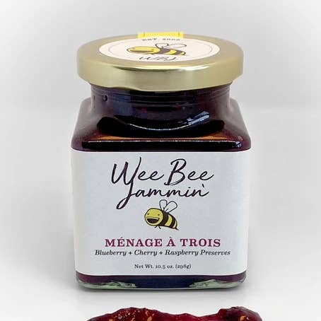 Menage A Trois - Triple Berry Preserves for wholesale by Wee Bee Jammin'