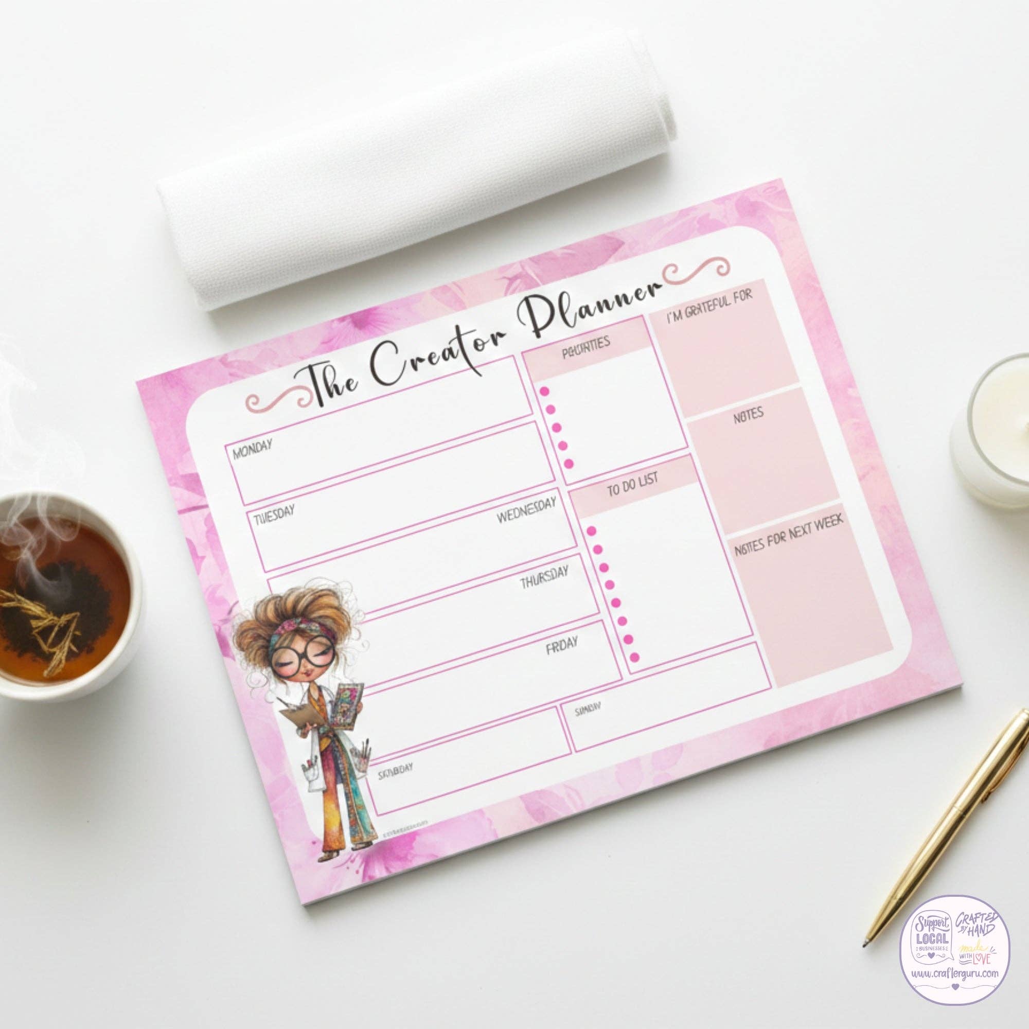 Crafter Guru Shop - Wholesale Planner - The Creator Weekly Planner Pad1
