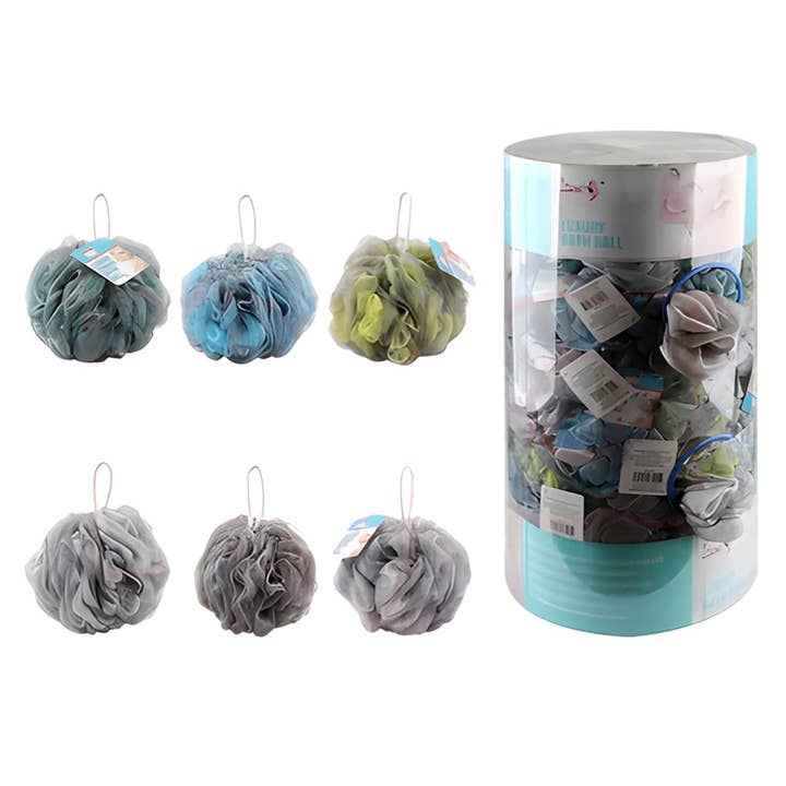 Deluxe Import Trading - Venta al por mayor Pufs/esponjas de baño - Esponja de malla corporal para baño, 50 g y tono