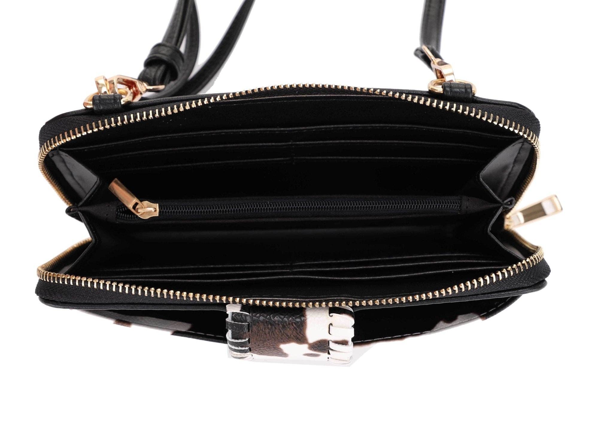 MiMi Wholesale - Wholesale Crossbody Bag - Women's - EJ60112C Cow Print Crossbody Wallet3