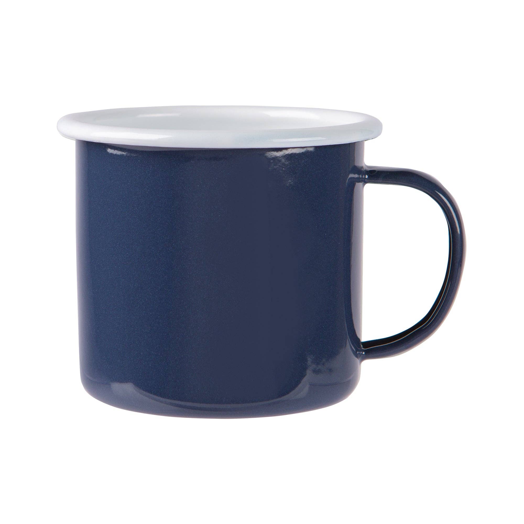 Rinkit Ltd - Wholesale Coffee Mug - Argon Tableware Coloured Enamel Mug - 375ml - Navy5