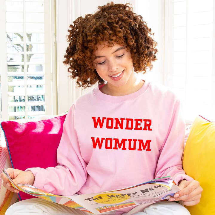 'Wonder Womum' Wonder Woman Mum Sweatshirt Jumper for wholesale by Ellie Ellie LTD