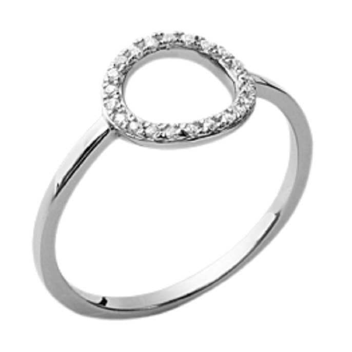 Angel - Anello in argento Sterling 925 rodiato, con cubici per la vendita all'ingrosso da parte di Jewelry Private Label