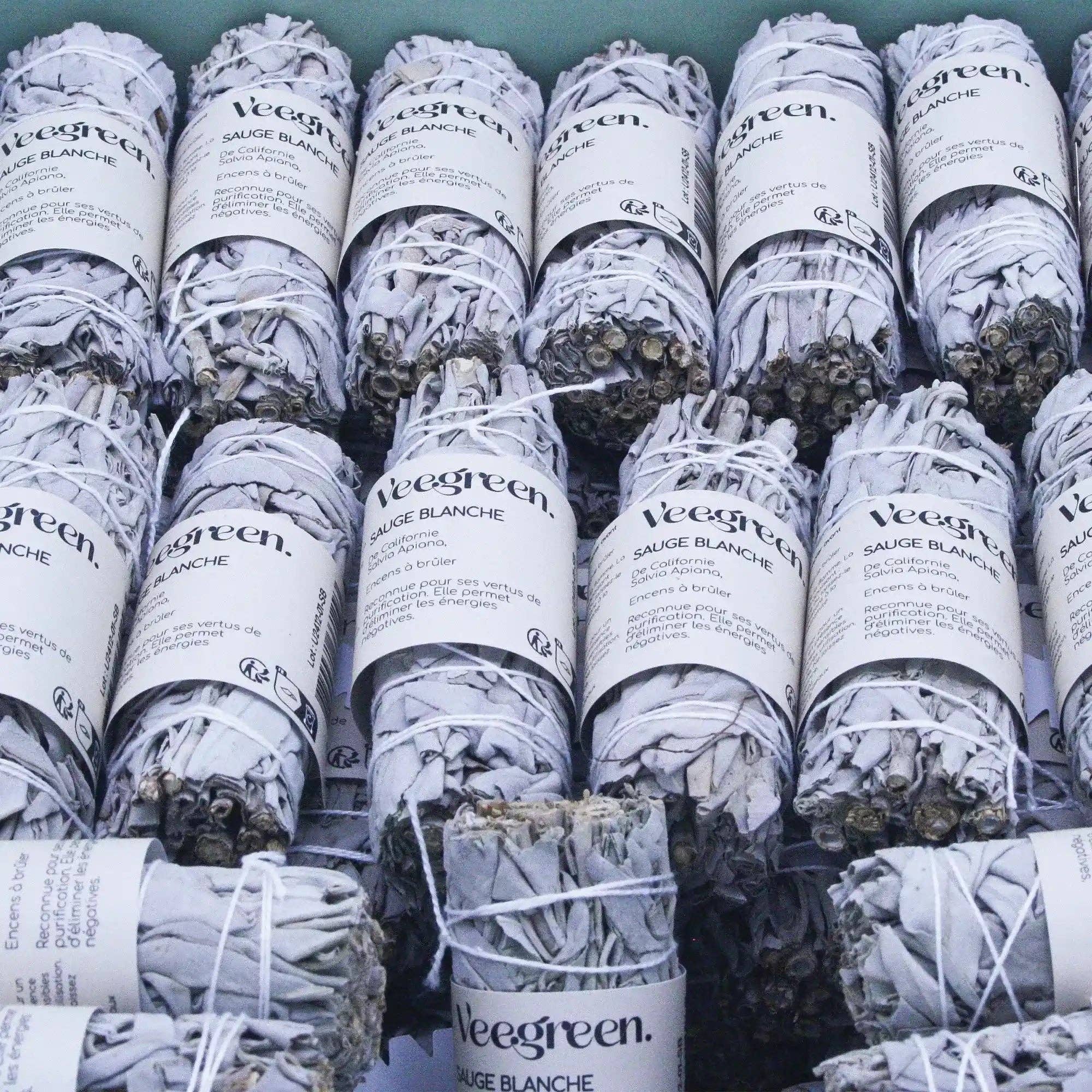 Veegreen - Vente Bâton de sauge - Sauge Blanche Prêt à vendre x60 pcs1