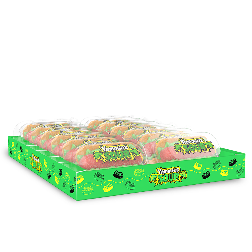 Candycat – Engroshandel Marshmallow – Relkon - Syrlig hotdog skumfidus-gummi - 12 x 50 g3