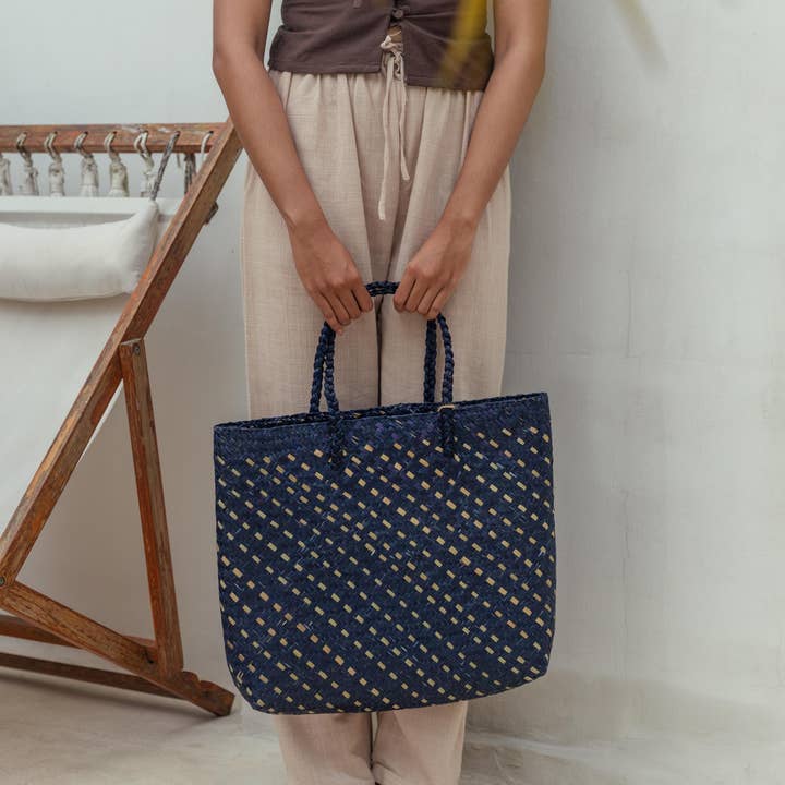 Village Thrive - Wholesale Beach Bag - Cove Rattan Beach Tote Bag12