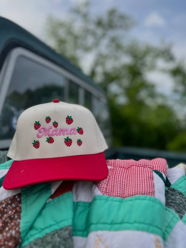 batch of mine mama trucker hat for wholesale by Banks & Co.