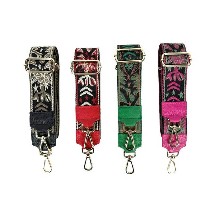 Chenson & Gorett - Wholesale Bag Strap - Women's - Bag Strap with Silver or Gold Clip, per pack4