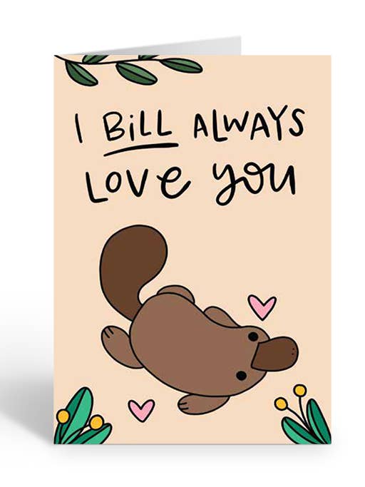 Carte de vœux I BILL ALWAYS LOVE YOU pour la vente par Two Brides Presents