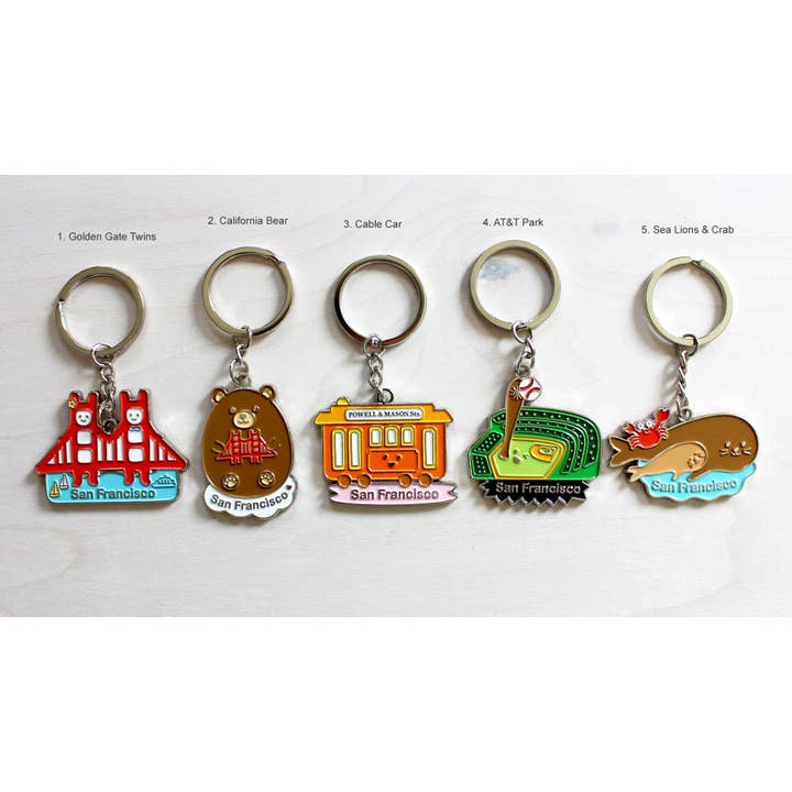 Tomoko Maruyama - Wholesale Keychain - Unisex - San Francisco Landmarks Keychains1