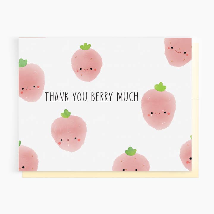 Thank You Card | Thank You Pun Card | Punny Card for wholesale by Caringyou Studio