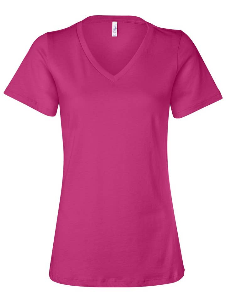 SKS Design Studio - Wholesale Screen Printed T-Shirt - Women's - CUSTOM LOGO | Women's V-Neck T-Shirt17