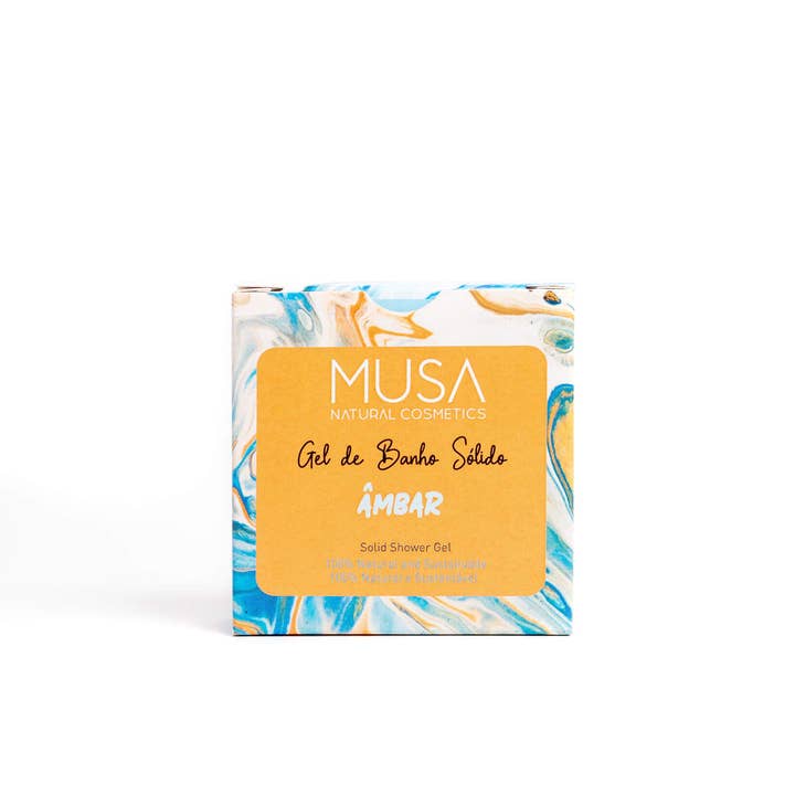 MUSA Natural Cosmetics - Wholesale Body Wash/Shower Gel - Solid Bath Gel - Amber1